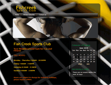 Tablet Screenshot of fishcreeksportsclub.com